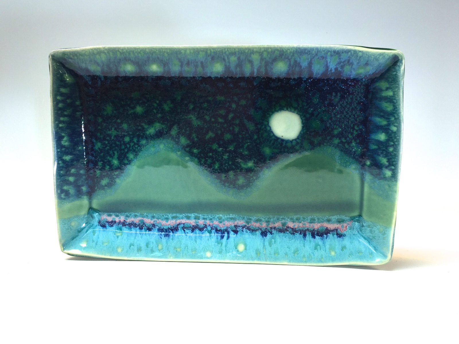 Starry Night Rectangular Tray Rocky Mann