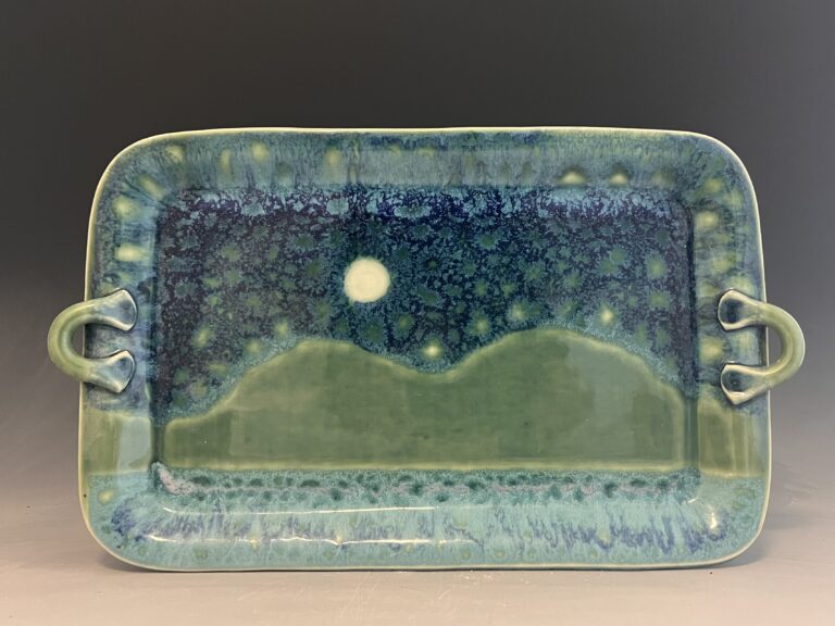 Starry Night Rectangular Tray Rocky Mann